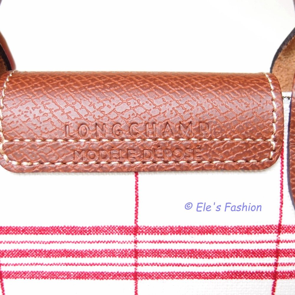 ❤️ NWT LONGCHAMP Le Pliage XS Canvas Crossbody Satchel Bag Torchon RED AUTHENTIC - Picture 12 of 16